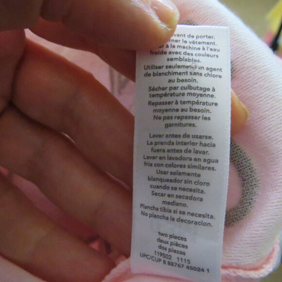 Baby Pink Dress with Embroidered Monkey with Panties 0-3mts Carters - Picture 6 of 9